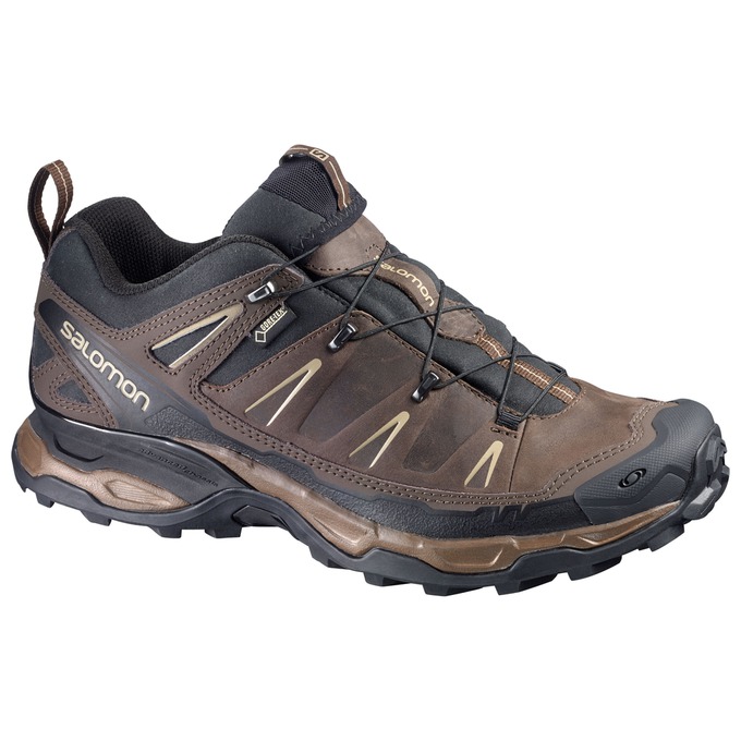 Salomon Singapore Mens Hiking Shoes - X ULTRA LTR GTX® Brown Black | 04836-RFYB